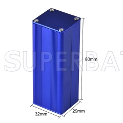 Blue Color Aluminum Enclosure Case Split Body 32mm*29mm*80mm（W*H*L）