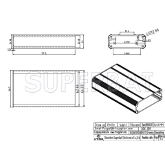 Aluminum Enclosure Case Tube 66mm*24mm*110mm（W*H*L）