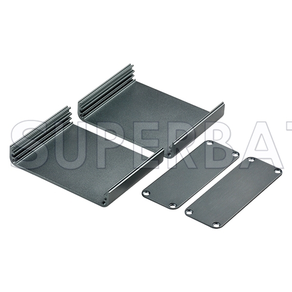 Black Color Aluminum Enclosure Case Split Body 55mm*25mm*71mm（W*H*L）