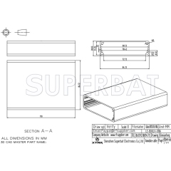 Aluminum Enclosure Case Tube 84mm*28mm*110mm（W*H*L）