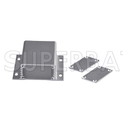 Silver Color Aluminum Enclosure Case Tube with Flange 71mm*25mm*80mm（W*H*L）