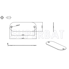 Aluminum Enclosure Case Tube 70mm*24mm*110mm（W*H*L）