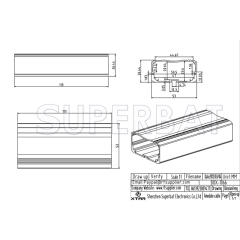 Aluminum Enclosure Case Tube 53mm*25mm*110mm（W*H*L）