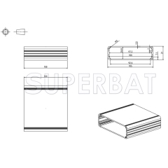Aluminum Enclosure Case 105mm*30mm*100mm（W*H*L）