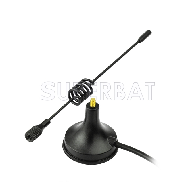 3dbi 433Mhz FM/AM Radio Walkie Talkies Antenna SMA Male Connector with Magnetic Base 3m Cable for Wouxun BaoFeng TYT