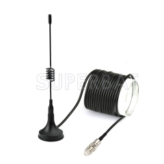 3dbi 433Mhz FM/AM Radio Walkie Talkies Antenna SMA Male Connector with Magnetic Base 3m Cable for Wouxun BaoFeng TYT