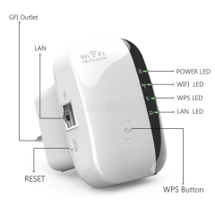 300Mbps Signal Extender Booster Wireless-N AP Range 802.11 Wifi Repeater EU Plug