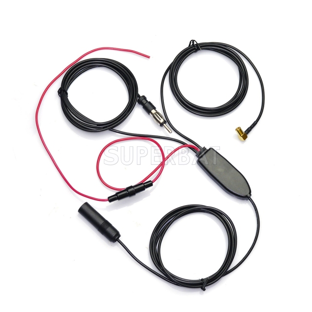 Superbat DAB + antenna Aerial Splitter Cable 1.5m SMB Amplifier Radio Adapter DistributorDAB + antenna Aerial Splitter Cable 1.5m SMB Amplifier Radio