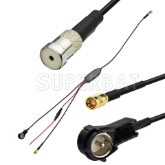 FM/AM to DAB/FM/AM car radio aerial ISO connectors converter/splitter/Amplifier for DAB