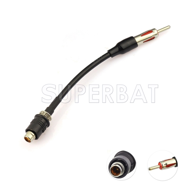 DAB Car radio antenna FM/AM to DAB/FM/AM aerial converter/splitter With RAST II connector Aerial adaptor cable