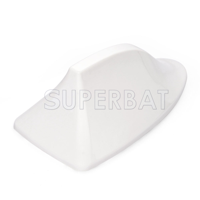 Universal Auto Car ABS Roof Radio AM/FM Signal Shark Fin Style Aerial Antenna AU （White）
