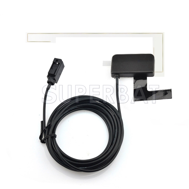 Superbat For Pioneer DAB Digital Car Radio Aerial Antenna Glass Mount FAKRA/ SMA/ SMB/MCX