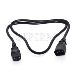 custom pdu power cord C13-C14 chassis UPS server extension cable three holes 1m C13 to C14