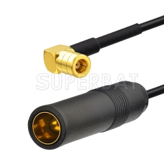 DAB/DAB+ Car digital radio aerial DIN to SMB Adapter cable for  Alpine Car Stereo
