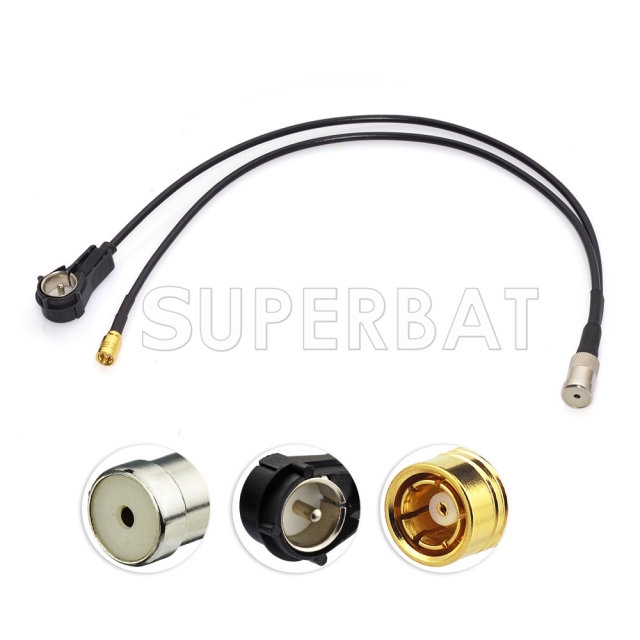 FM/AM to DAB Aerial Converter/Splitter ISO Adapter Cable forDAB+