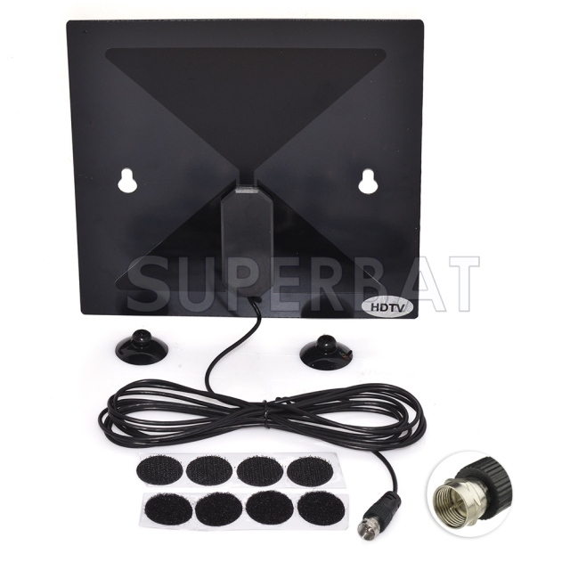 3m Clear TV HD Digital Antenna - As Seen on TV - No More Cable Bills New Black ED