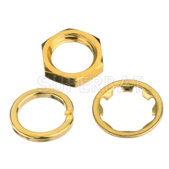 RF SMA nut gasket tooth washer SMA female dedicated gold plated antenna seat accessories SMA screw washer for SMA jack connector