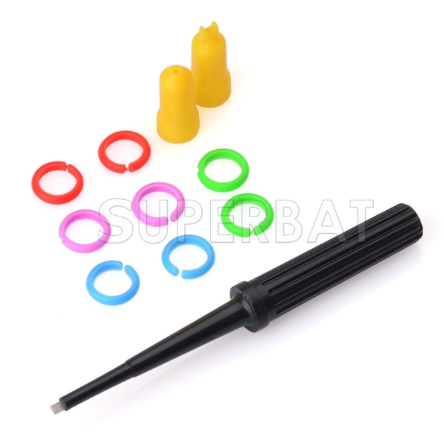 4pcs 100MHz Oscilloscope Scope analyzer Clip Probe test leads kit for HP Tektronix