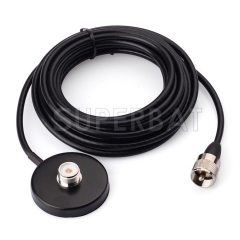 VHF/UHF Dual Band Mobile/red Vehicle Radio Antenna with Magnetic Base 5m Cable