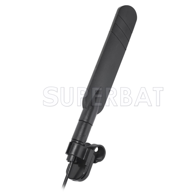 2300-2700MHz 4G clip antenna strong MMCX male right angle connector with 50cm cable