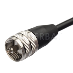 NMO VHF/UHF Dual Band Vehicle Radio Antenna Aerial Mount to UHF PL-259 Connector RG58 Coax Cable 5M for Yaesu/Vertex Mobile Radio