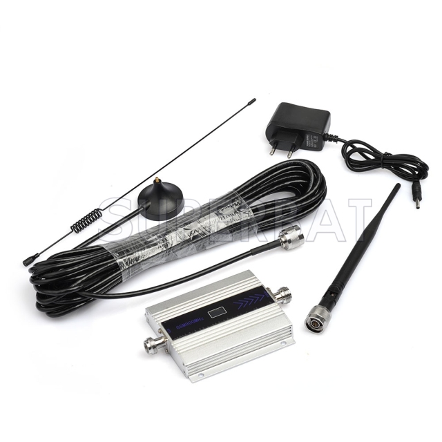 Mobile phone Signal Booster Cellular Repeater Amplifier Antenna 900Mhz LCD GSM