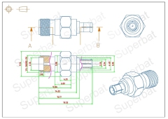 MCX Male to SMA Female Adapter for DAB Car Radio Aerial