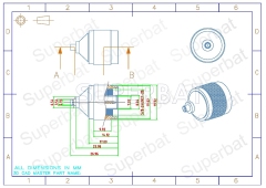 MMCX Jack Female to N Plug Male Adapter Straight