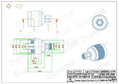 N Plug Male to SMA Plug Male Adapter Straight
