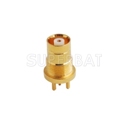 75 Ohm RF Connector 1.6/5.6(L9) thru hole Jack Straight vertical PCB Mount