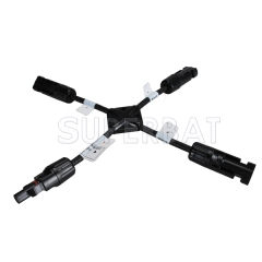 MC4 X Male To Three Female Solar Panel Cable Branch Connectors