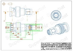 RF Coaxial Coax SMA Male to BNC Male straight Connector Handheld Antenna Adapter for Baofeng Wouxun Icom Yaesu Two way Radios