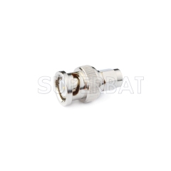 SMA-BNC RF Adapter SMA Plug to BNC Plug straight Nickelplated