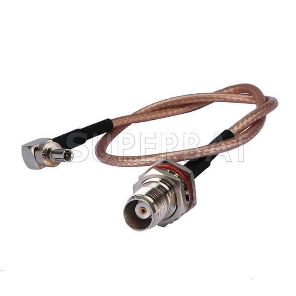 CRC9 to TNC Female Bulkhead waterproof connector for Huawei mobile broadband antenna