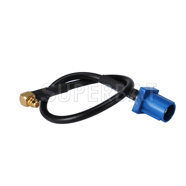 MMCX Plug RA to Fakra Plug "C" pigtail Cable RG174 15cm