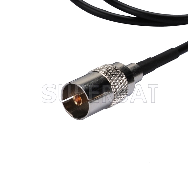 Pigtail cable Fakra female A Straight to TV female RG174