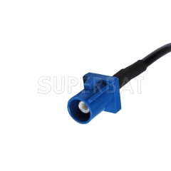 MMCX Plug RA to Fakra Plug "C" pigtail Cable RG174