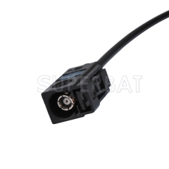 Pigtail cable Fakra female A Straight to TV female RG174