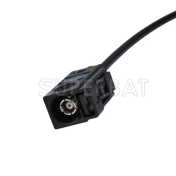 Pigtail cable Fakra female A Straight to TV female RG174