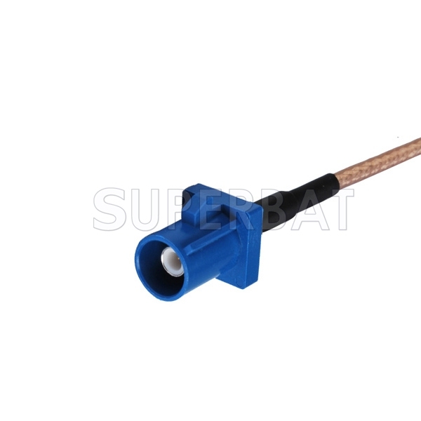 Rf Connector Fakra "C" Male to Rp-sma Jack Bulkhead Straight Assembly Extension Coaxial Cable RG316