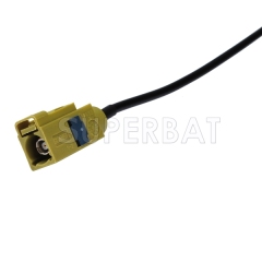RF cable assembly Satellitic Radio antenna Extension cable Fakra Jack K pigtail of GPS antenna