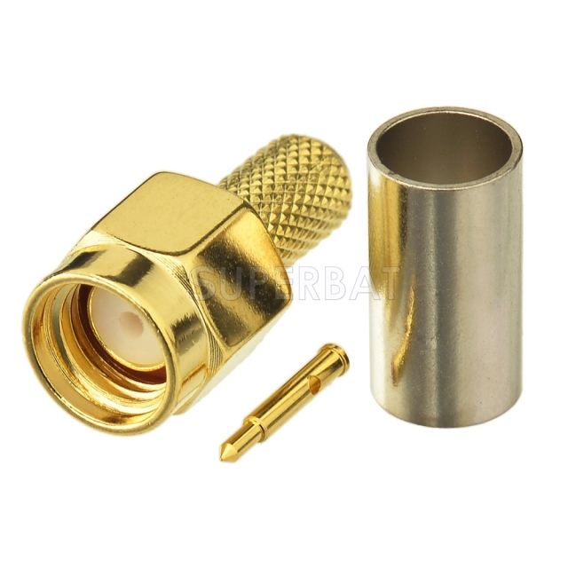 Superbat RF Connector SMA Male Plug for LMR-195 Cable cb baofeng bf-888s uv-5r uhf ham radio Aerial Antenna Connector