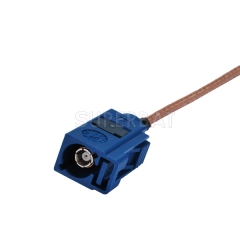 Fakra C female to SMA female nut RF coaxial cable adapter RG316 for GPS Telematics or Navi