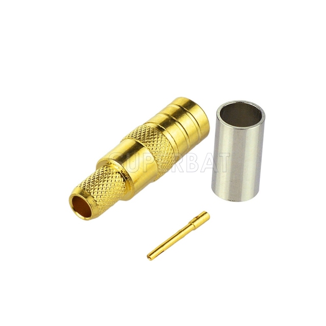 Custom RF Cable Assembly SMB Plug Straight pigtail cable Using LMR-195 RG58 RG142 RG400 Coax