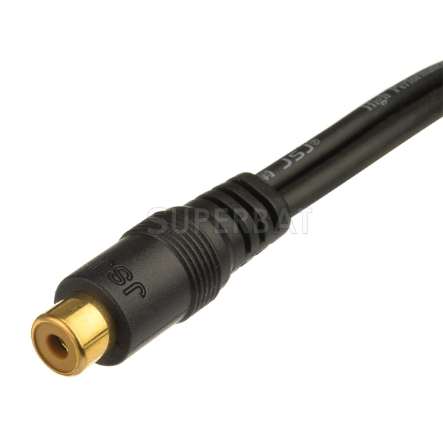 RAC Stereo Female Mini Jack To 2 Male RCA Plug Adapter 6 foot Audio Y Cable