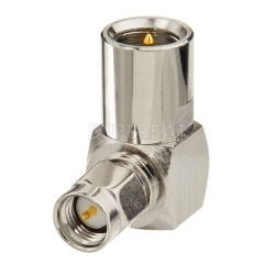 FME Right Angle Male to SMA Male Right Angle RF Cable Adapter for RF Coaxial Cable or Device