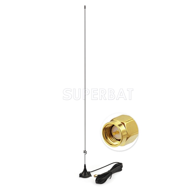 Walkie talkie car mini magnetic base antenna 450MM portable mini car antenna
