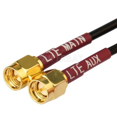 Superbat Low Profile 4G LTE MIMO Omni-directional Dual SMA Male Antenna for Huawei Sierra Netgear ZTE Novatel D-Link 4G LTE Wireless Router