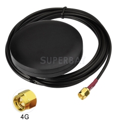 Outdoor 4G LTE Thru Hole Screw Mount Omni-directional SMA Male Antenna for 4G LTE Router Vehicle Truck RV Marine Boat Mobile Cell Phone Booster System
