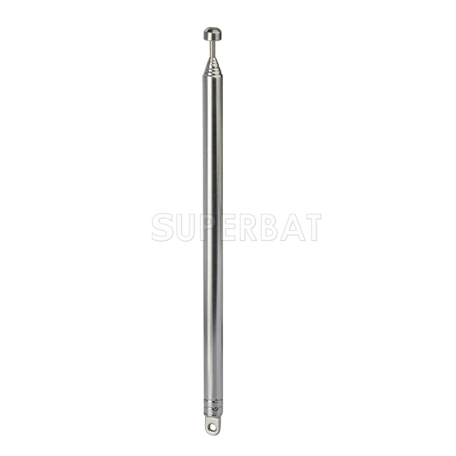Superbat Indoor New High Quality AM FM Radio 7 Sections Telescopic Antenna Aerial for Radio TV